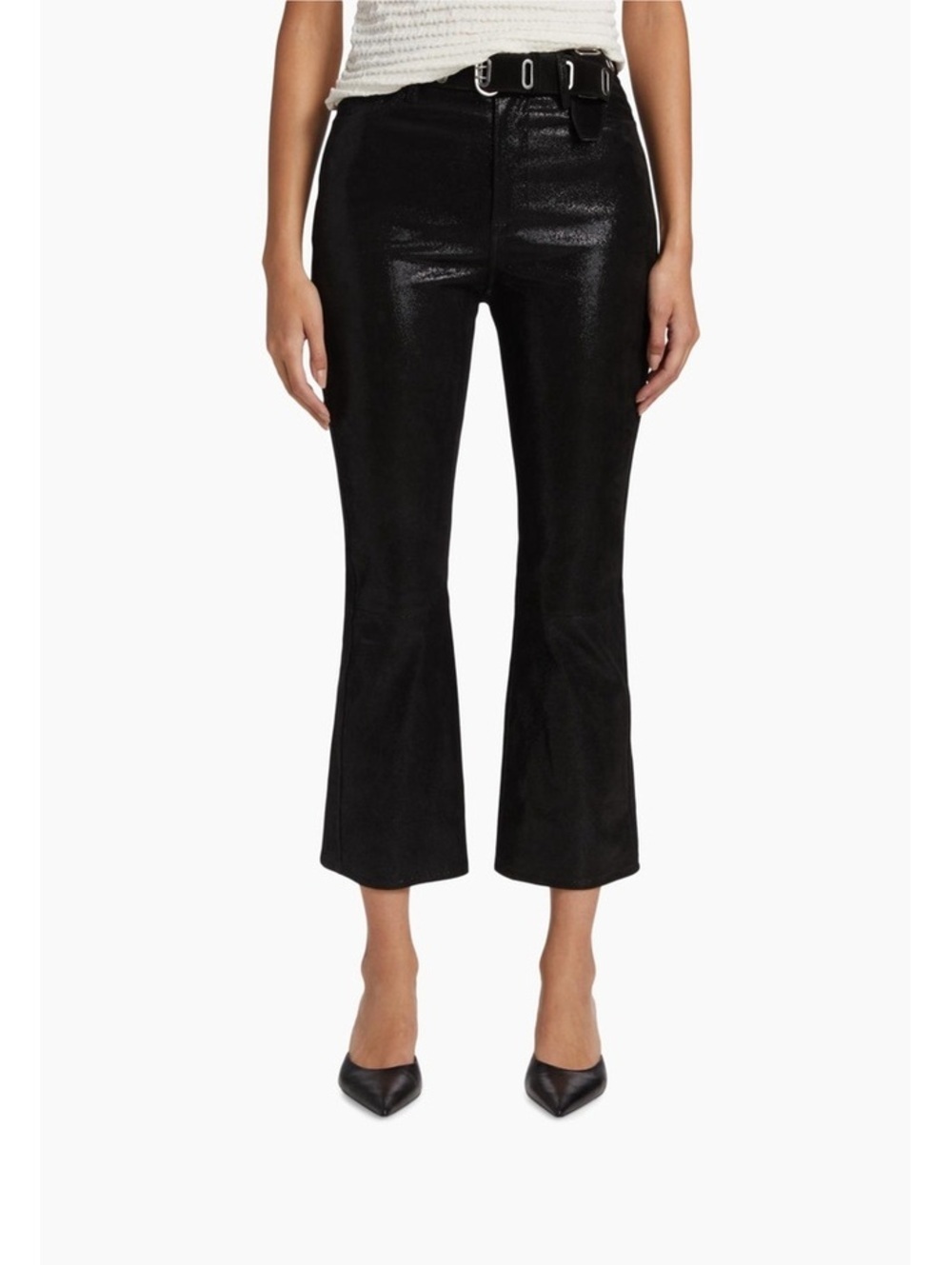 FRAME 100% Lamb Leather Le Crop Mini Boot 25